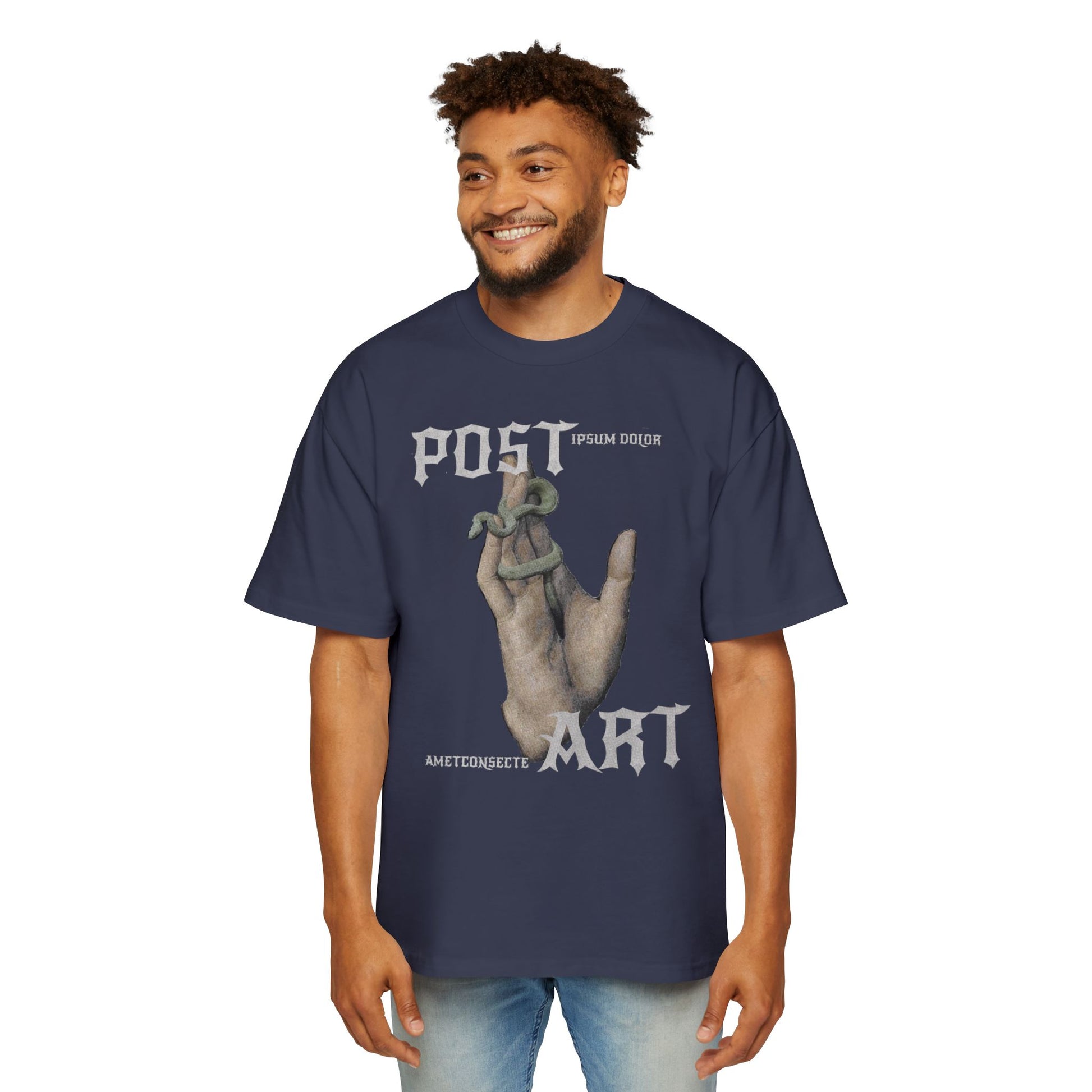 T-Shirt - 'POST ART', Oversize