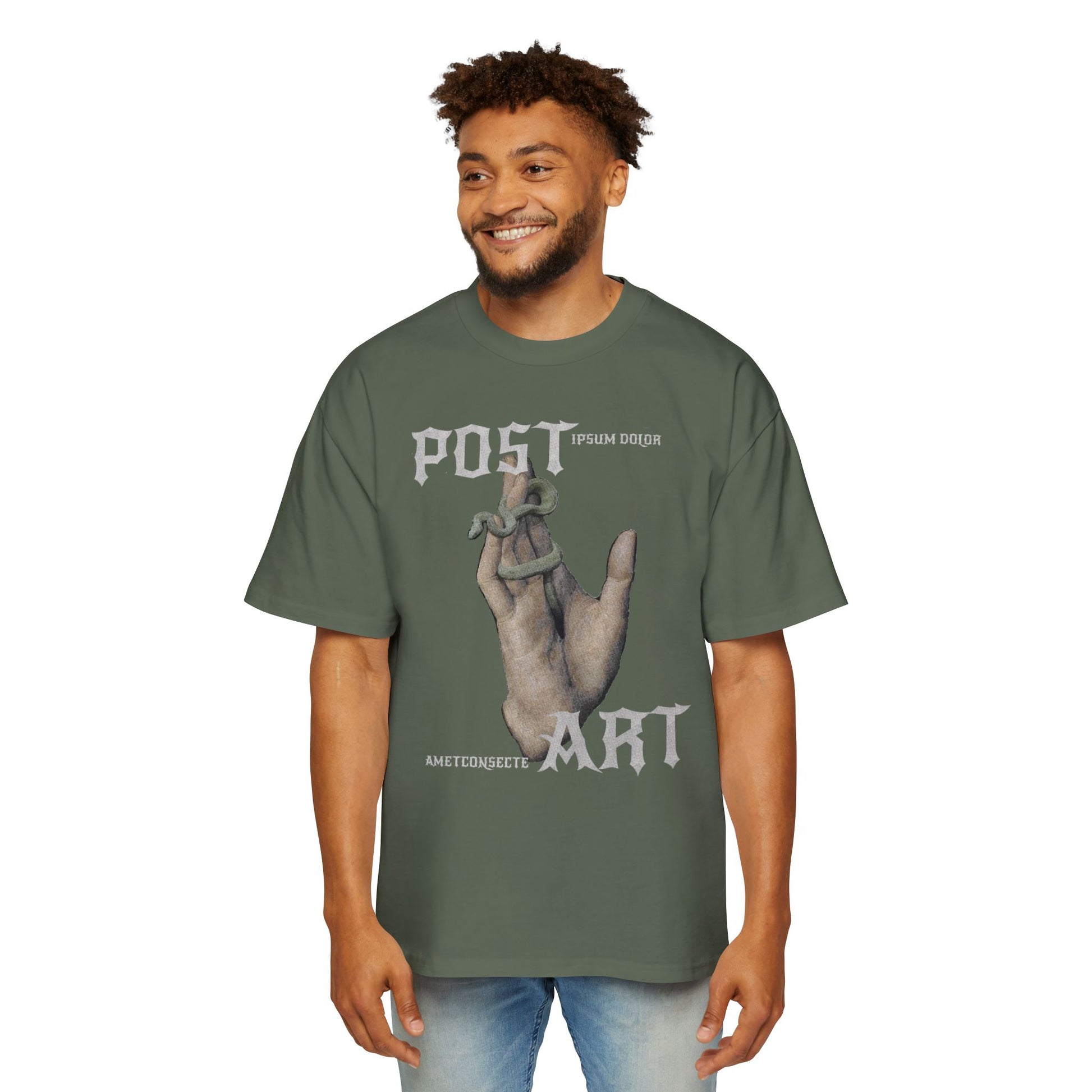 T-Shirt - 'POST ART', Oversize