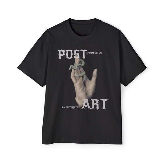 T-Shirt - 'POST ART', Oversize