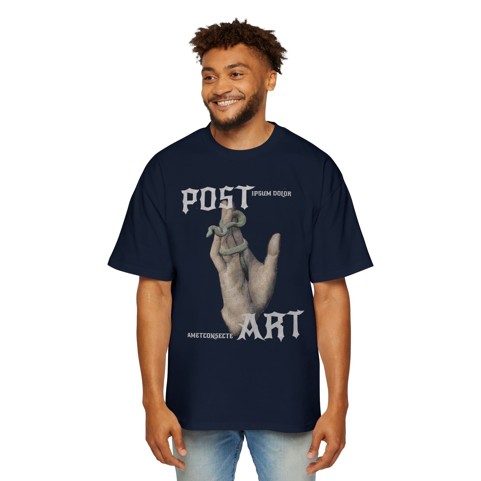 T-Shirt - 'POST ART', Oversize